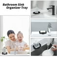 thumbnail image 3 of Silicone Bathroom Soap Dishes with Drain Spout-Bathroom and Kitchen Sink Organizer,Sponge Holder,Dish Soap Tray,Perfect for Dispenser,Scrubber,Bottle,Cup on Sink or Counter-Black 4.9"×3.2", 3 of 3
