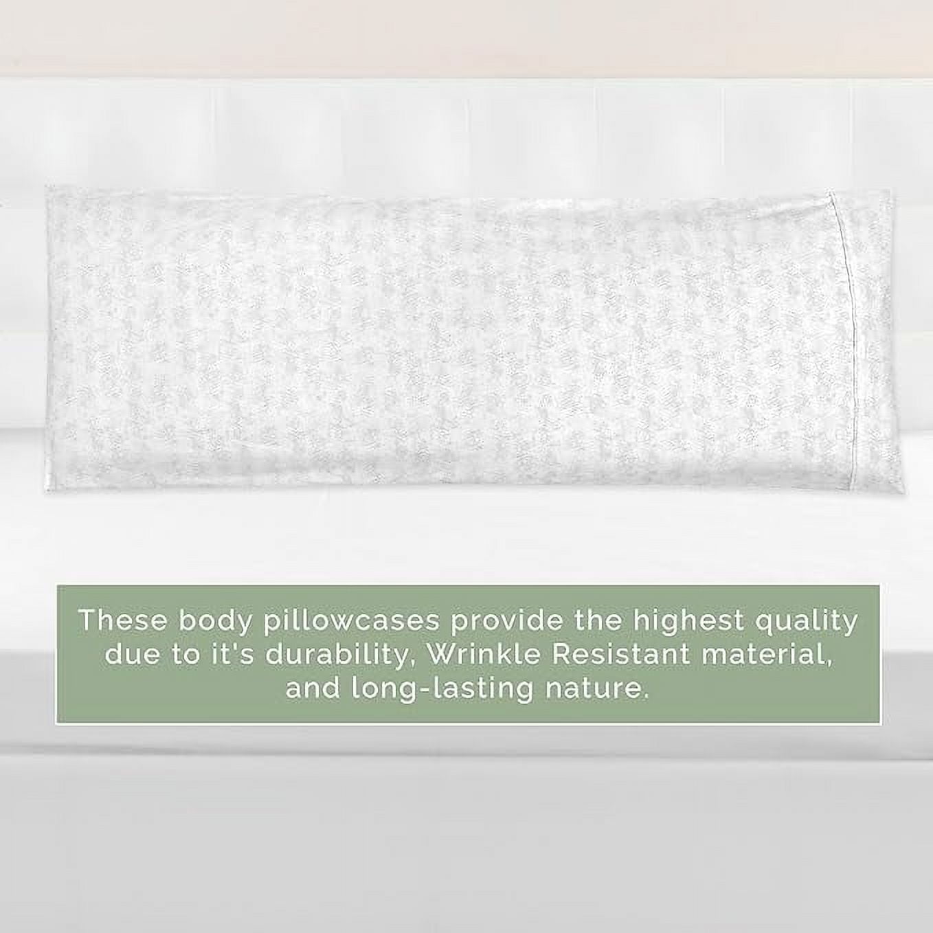 Elegant Comfort Sea Waves Print Body Pillowcase, 1500 Series Hotel Quality Microfiber, Soft and Smooth with Hidden Zipper Closure,Body Pillowcase, Wave Beige