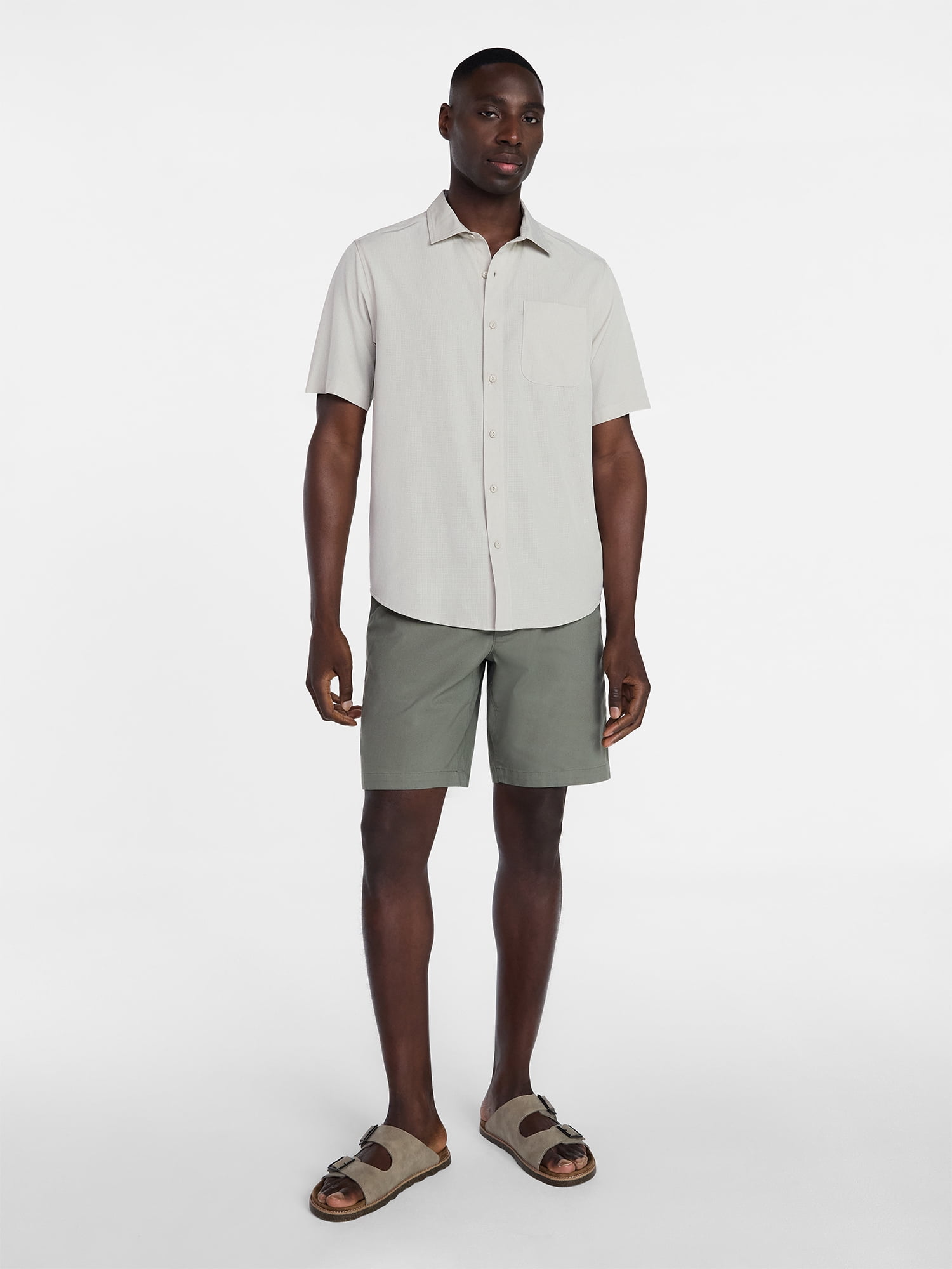 George Men's Commuter Shirt with Short Sleeves, Sizes S-3XL