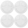 thumbnail image 1 of 4Pcs Household Fruit Plates Multi-function Dinner Plates Round Fruit Trays Food Accessory, 1 of 8