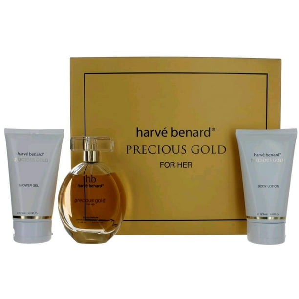 Set de regalo de perfume Harve Bernard Precious Gold para mujer