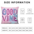 thumbnail image 5 of Good Vibes Only Fun Phrase Design by Daphne Polselli Throw Pillow, Pink, 5 of 5