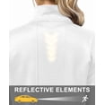 thumbnail image 6 of Women's 2Pc Full Zip Tracksuit, 4 Way Stretch Breathable with Reflective & Zipper Pockets for Gym White 3XL, 6 of 7