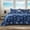 Navy, variant on Coastal Quilt Set Twin Size - Lightweight Microfiber Reversible Bedspread, 68''x86'', Sea Blue, Includes 1 Sham