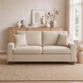 thumbnail image 5 of Poshby 71.25''W Loveseat 2 Seater Couch Sofa with Chenille Material, Modern for Living Room, Beige, 5 of 14