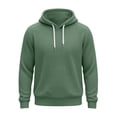thumbnail image 5 of Atkumj Waffle Hoodies for Men Trendy Adjustable Drawstring Hooded Sweatshirt Casual Solid Color Long Sleeve Pullover Hoodie, 5 of 10