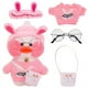 thumbnail image 2 of Pink Doll Clothes Cute Rabbit Sweater Uniform Fit 30cm Lalafanfan Yellow Duck Doll Children Toys Girl Gift Duck Doll Accessories, 2 of 5