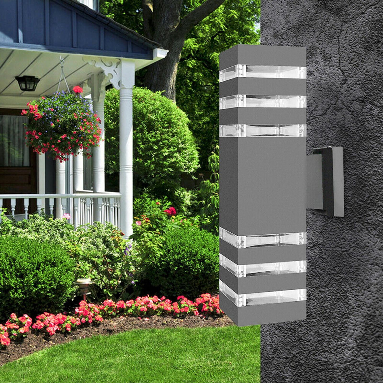 Aluminum and Down Wall Lamp E27 Garden Exterior Lighting Sconce Corridor Porch Lights IP65 Waterproof 3000K