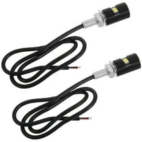 SEWCHICS Rear Number Plate Led Light Black Aluminium Alloy 2 Pcs For Rv Waterproof