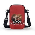 thumbnail image 2 of HELLHERO Lightweight Crossbody Bag Men, Women Flame Wolf Polyester Daily Use 4.33"x1.97"x7.09" Adjustable Strap, 2 of 7