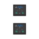 thumbnail image 1 of Speravity Estación meteorológica digital Termómetro de ventana táctil Hidrómetro Función de sincronización a prueba de agua Mute LCD Reloj Type3 NO3, 1 of 6
