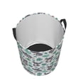 thumbnail image 3 of Balery Bears and Tropical Leaves Round Laundry Basket with Handles Waterproof Freestanding Laundry Hamper for Clothes Toys in the Dorm and Family-Medium, 3 of 8