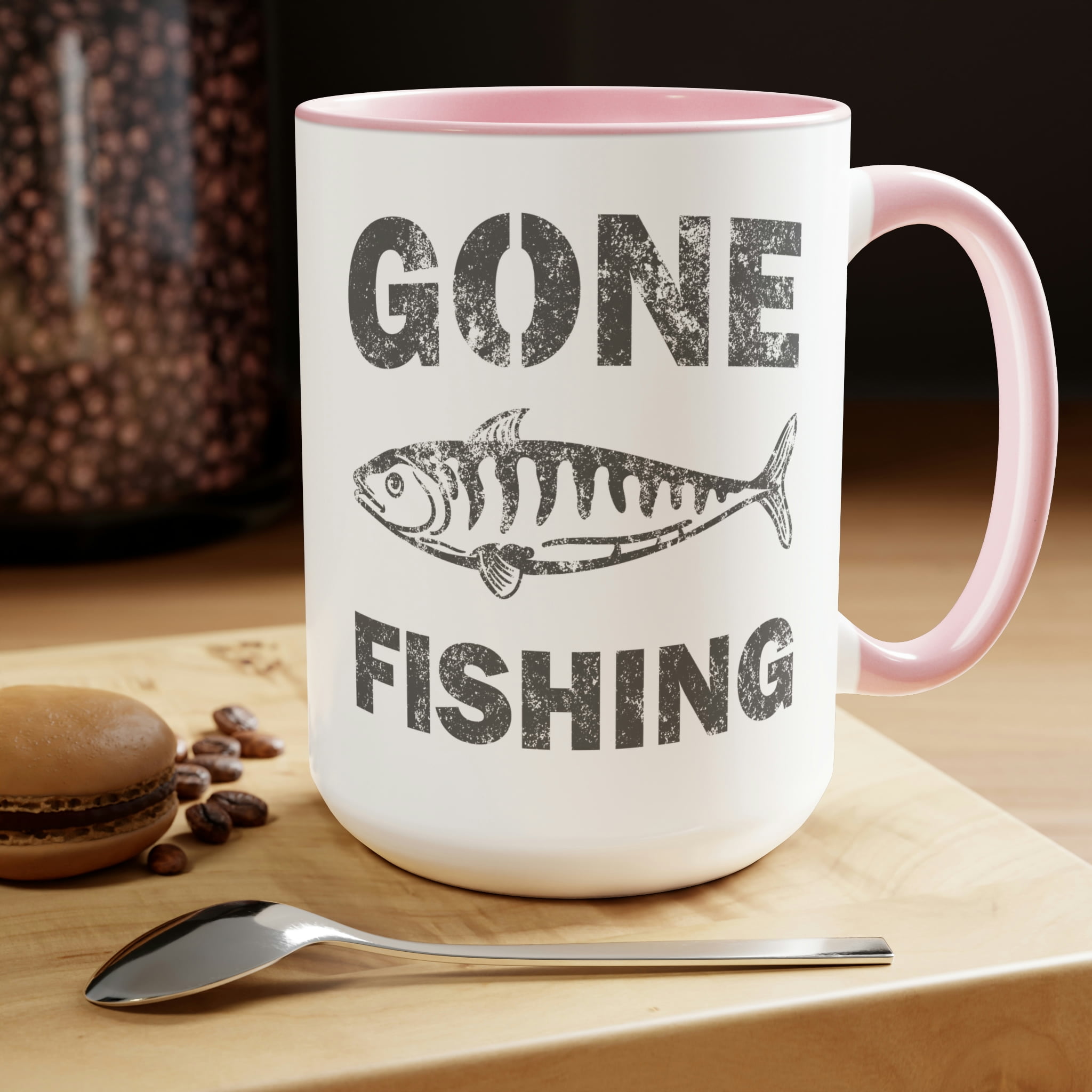 Fishing Mug, Gone Fishing Coffee Mug, Gift for Fisherman, Guy, Girl