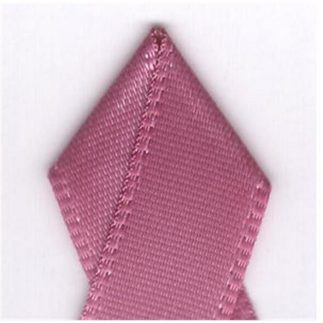Papilion R074300120168100Y Ruban Satin Simple Face de 0,5 Po, 100 Verges - Rose Colonial