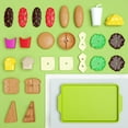 thumbnail image 3 of Juego de comida de juego de simulación de hamburguesas y papas fritas | Juguetes de cocina de simulación de comida rápida | Incluye hamburguesa, sándwich, papas fritas, palomitas de maíz, cola, 3 of 5