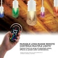 Enbrighten Seasons Vintage LED ColorChanging Café String Lights, 24ft. 12 Acrylic Bulbs, Indoor