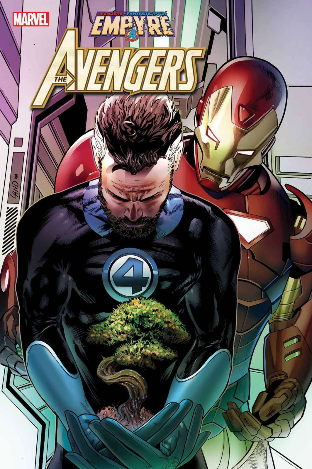 Marvel Comics Empyre #1 Aftermath Avengers (Wedding of Billy Kaplan (Wiccan) and Teddy Altman (Hulkling), Land variant)
