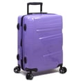 thumbnail image 2 of Dejuno Lumos Hardside 3-Piece Expandable Spinner Luggage Set - Lavender, 2 of 6