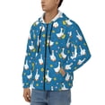 thumbnail image 3 of Vsdgher Cartoon Goose Mens Hoodies Zip Hoodie, Hoodies for Men, Zip-up Hooded Sweatshirt-Medium, 3 of 5