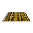 thumbnail image 2 of Ahgly Company Machine Washable Indoor Rectangle Solid Yellow Modern Area Rugs, 2' x 4', 2 of 4