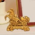 thumbnail image 6 of Kuntesetty Chinese Style Horse Statue Alloy Home Decor for Living Room Cabinet Bookcase 8cmx8.5cm, 6 of 9