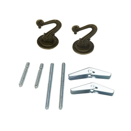 

Landscapers Select GB0403L Ceiling Hook 1.5 in L Zinc Alloy Antique Brass Wall Mount Mounting