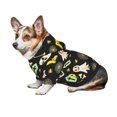 thumbnail image 7 of Fotbe cartoon Skull spider web Print Small Dog Sweater Hoodies Pet Grey Hooded Soft Fleece Sweatshirts with Pocket Fall Winter Puppy Cat Sweaters Warm Clothes-X-Large, 7 of 7