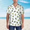 thumbnail image 2 of Fotbe Cute Avocado Yoga Camisa Hawaiana para Hombre Unisex – Camisa Casual de Verano con Botones de Manga Corta de Algodón y Lino,Large, 2 of 7