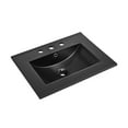 thumbnail image 5 of 24" Ceramic Vanity Top with 8" Widespread Faucet Holes in Matte Black, 5 of 7