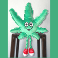 thumbnail image 7 of PAW:20 MJ The Weed Leaf | Funny Dog Toy | Cool Plush Squeaky Toy for Small, Medium and Large Dogs | Fun Novelty Gift | Fetch and Funny Photos | Shelf Sitter with Dangling Legs, 7 of 7