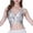 Silver, variant on Ahuyic Womens Sports Bra,Summer Plus Size Bra,Womens Solid Color Sequin Strap Adjustment Chest Cushion Dance Costume Bras,Red,Free Size