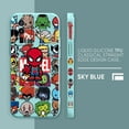 thumbnail image 3 of Case For Redmi K60E K60 K50 K40S K40 K30 9A 9 8A 10 Pro 4G 5G Simple Liquid silicone Case Marvel Cartoon Iron Spider-Man Poster, 3 of 5