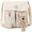 Beige, variant on Canvas Crossbody Bag Messenger Cute Bag with Pins and Pendant for Women Casual Shoulder Aesthetic School bag