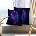 thumbnail image 6 of LALILO Throw Pillow Covers Afro Retro Girl Neon Sign African Cushion Cover 18" x 18", 2 Pack, 6 of 6