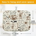 thumbnail image 2 of Absorbent Dish Drying Mat, Coffee House Microfiber Pad for Kitchen Counter, Coffee Bar Decor, Heat Resistant and Reversible, 16" x 18", 2 of 7