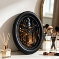 thumbnail image 2 of BBilaBu Oval Picture Frames,Wooden Wall Hanging Picture Frames,for Home Office Wall Decor, 2 of 7