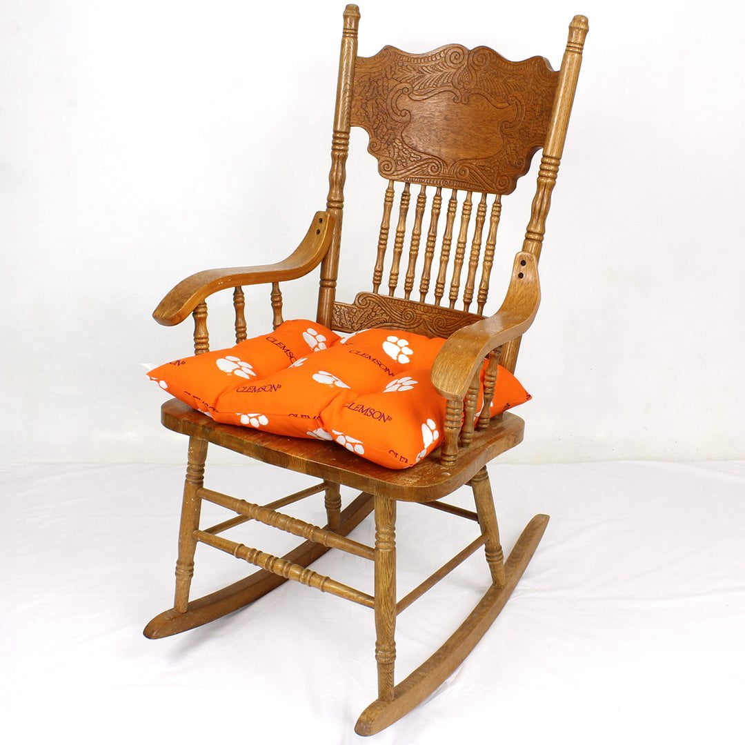 Clemson Tigers Rocker Pad - Chair Cushion