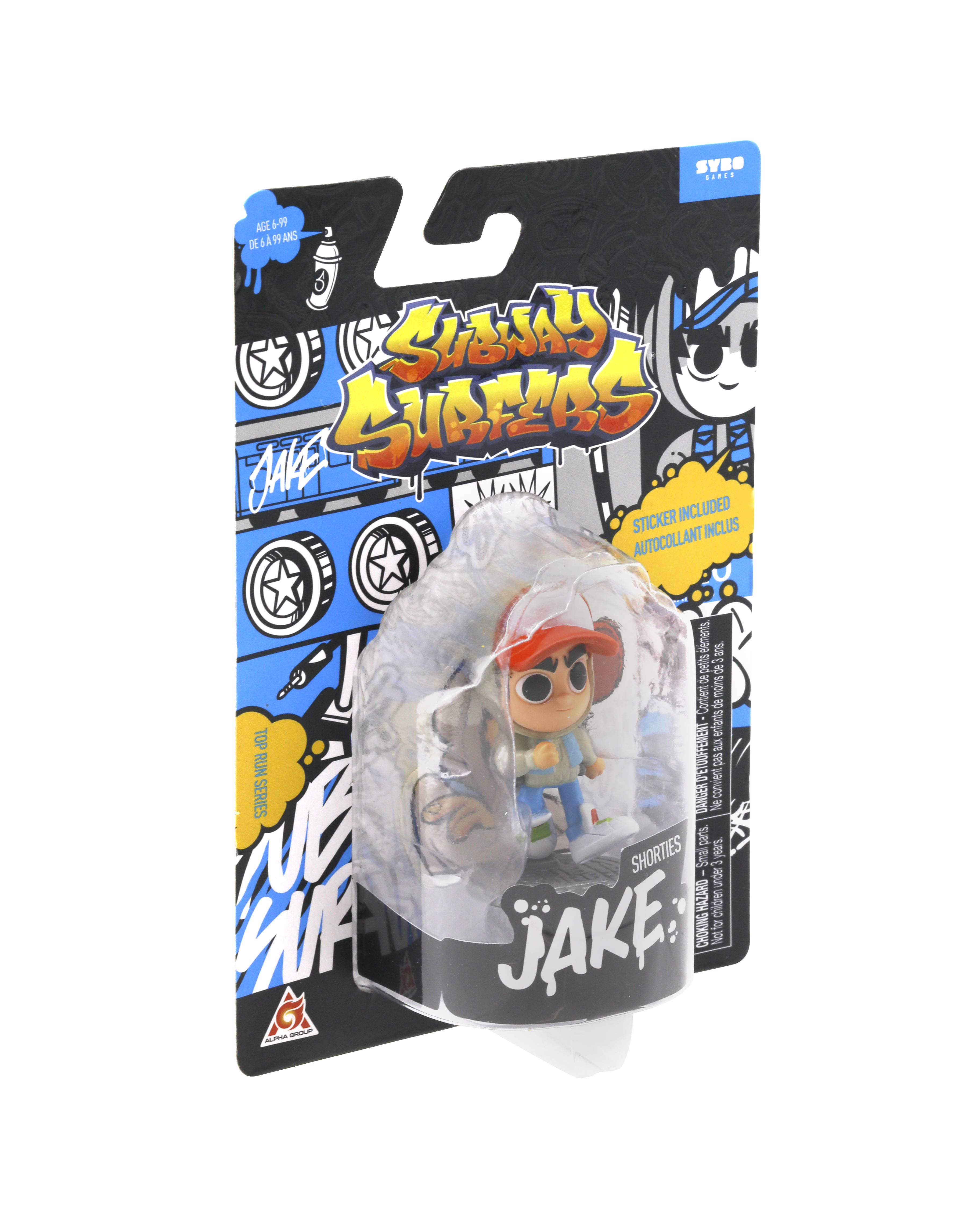 LOT OF 2 Subway Surfers Tricky / Jake Figures with Stickers