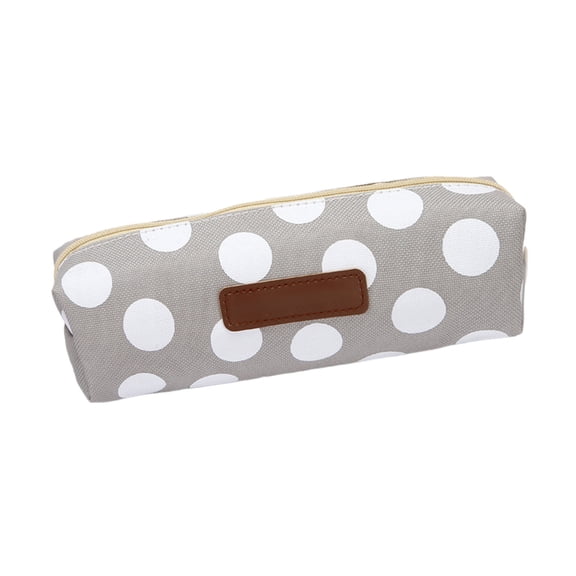 Minimalist Pencil Case, Simple Polka Dot Pencil Pouch, Large Capacity Stationery Organizer Bag, Multifuncation Travel Storage Bags for Classroom Office Sipplies