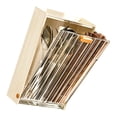 thumbnail image 4 of Soporte para palillos, escurridor de palillos de plástico montado en la pared, soporte para utensilios para cocina, cubiertos, cuchara, crema, 4 of 5