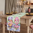thumbnail image 2 of Table Runners 72 Inches Long Dress Scarves, Blue Purple Gnomes Farmhouse Kitchen Table Runner, Coffee Tablerunners, Spring Hydrangea Flower Leaf Green Plaid 14x72 Inch, 2 of 9