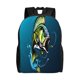 thumbnail image 1 of Disketp Largemouth Bass Fish Mochila Unisex de Apertura Lateral Completa, Mochila para Laptop para Escuela, Trabajo y Viajes, 1 of 8