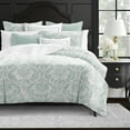 thumbnail image 3 of Damaskus Linen Mist Duvet Cover Set California King, 3 of 5