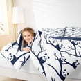 thumbnail image 4 of Castle Fairy Kids Kawaii Animal Panda Full Size Comforter Sets,Tree Branches Bedding Sets, 4 of 8