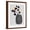 Brown Frame, variant on Art.com Decorated Vase with Plant III Art Print by Melissa Wang, Black Frame Wall Art, 17" x 21"