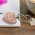 thumbnail image 5 of Laurel Leaves Keychain Heart Love Metal Key Chain Ring, 5 of 8