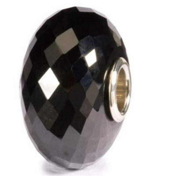 Trollbeads Black Onyx Charm for Womens Bead Bracelet, Gemstone