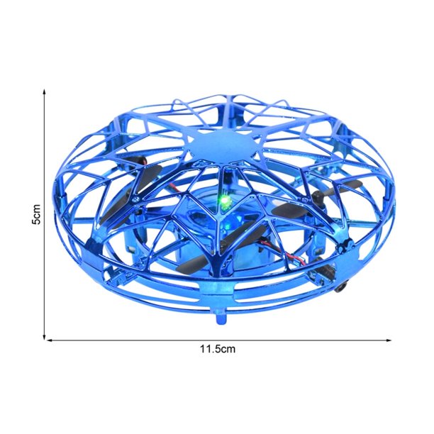 Mini Dron OVNI de juguete volador para niños, Mini helicóptero infrarrojo, Avión de detección manual, cuadricóptero RC, avión volador, juguetes para niños Fivean unisex