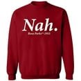 thumbnail image 2 of OXI Crewneck Sweatshirt - Nah Rosa Parks TM 1995, Basic Casual Sweatshirts for Men's and Women Fleece Sweatshirt Long Sleeve - Antiquee Cherry Small, 2 of 2