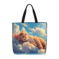 thumbnail image 1 of Fotbe Cloud Sleeping Cat Bolsa Tote con Estampado para Mujer, Bolsos con Cremallera, Bolsa de Hombro Casual de Gran Capacidad con Bolsillos Internos, 1 of 7